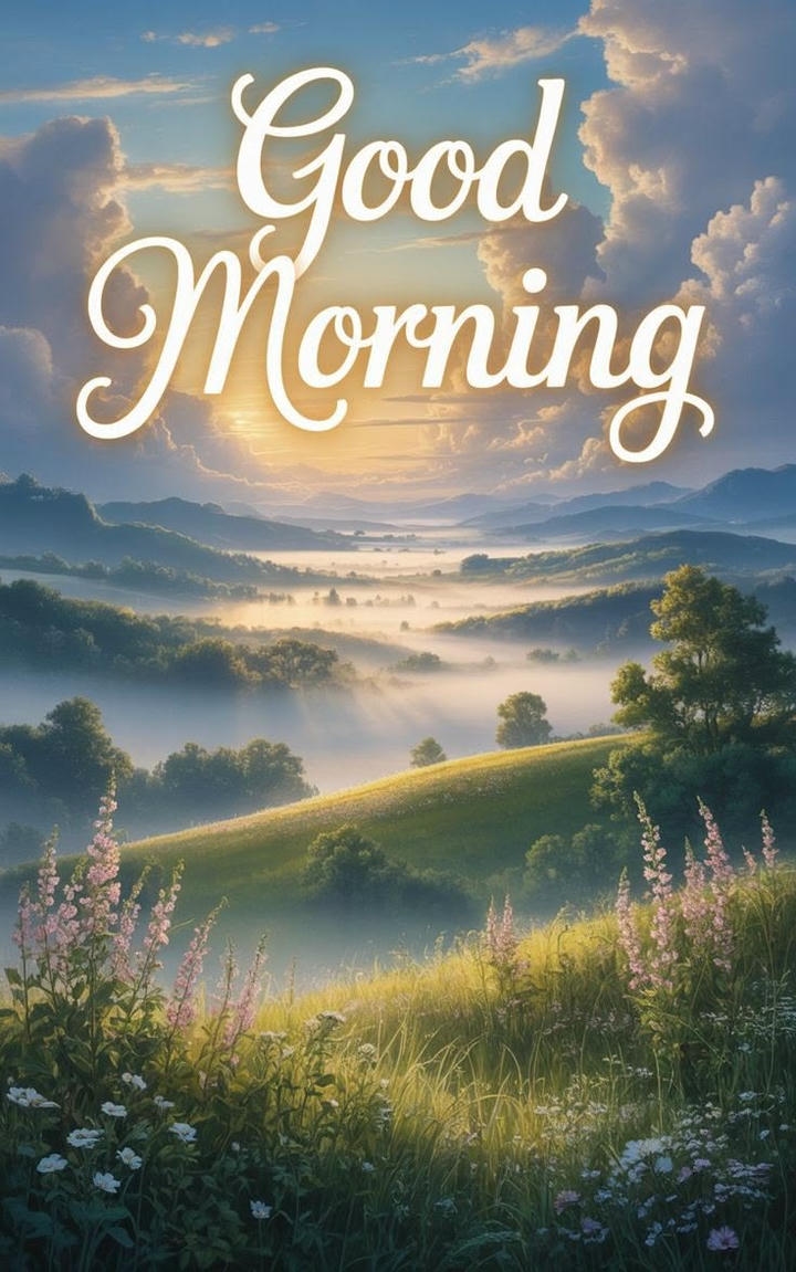 Good Morning Wish with Image and Coffee