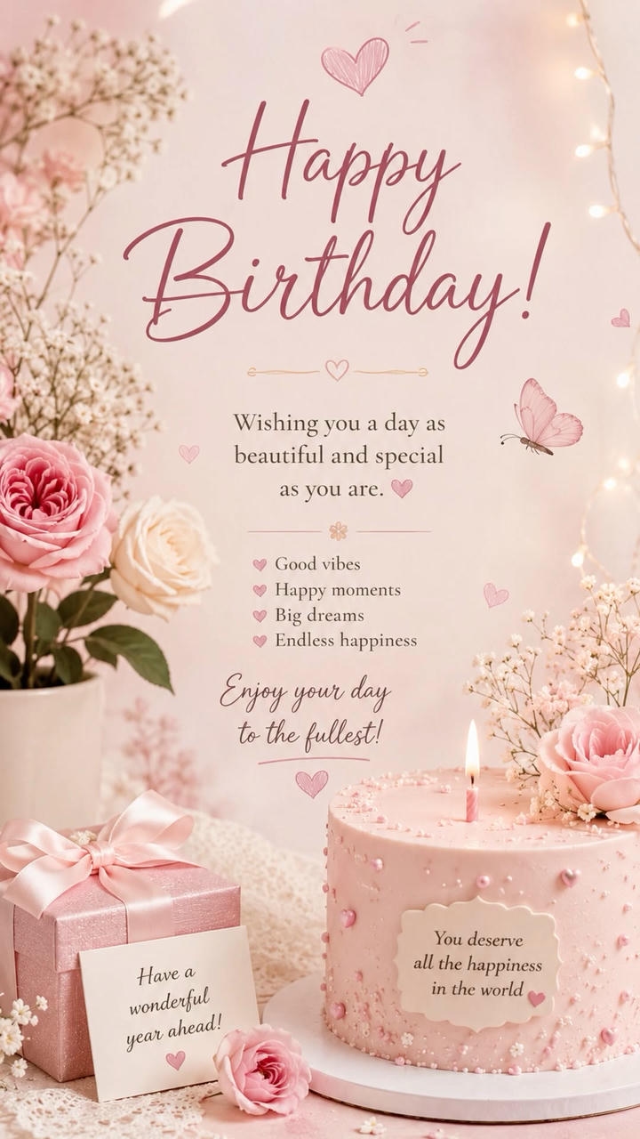 Happy Birthday Wish with Image