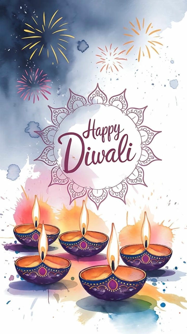 Happy Diwali Wish Image for Wife