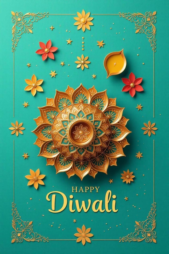 Happy Diwali Wish Image in English