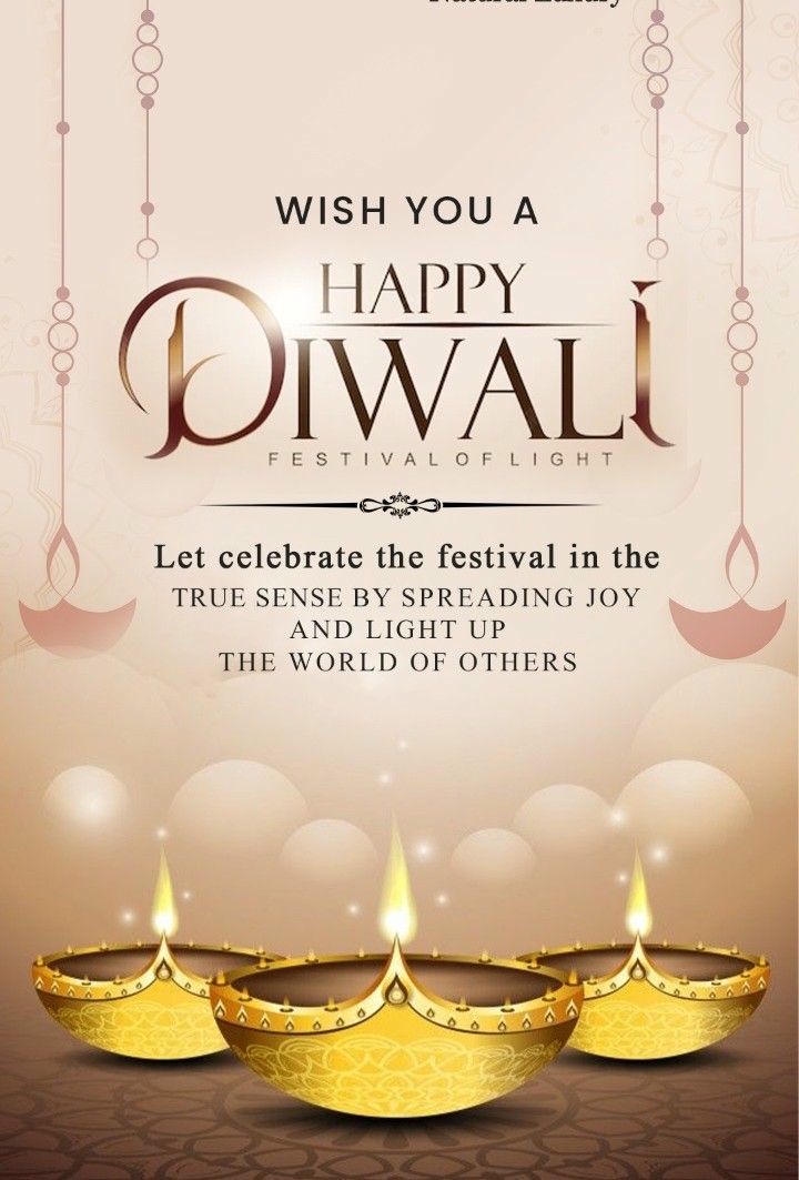 Happy Diwali Wish Image with Fireworks