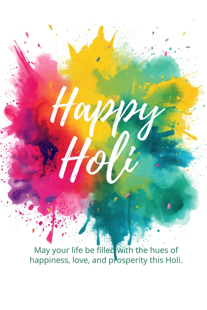 Happy Holi Wish Image Download