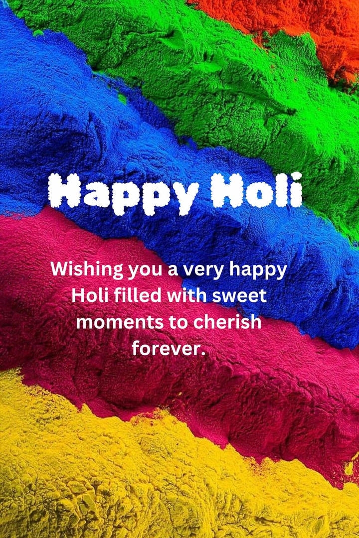 Happy Holi Wish Image Greeting Card