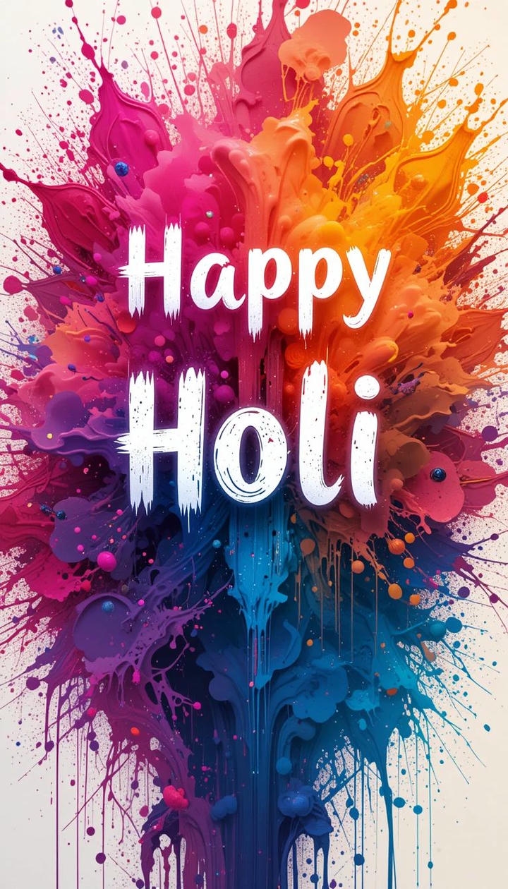 Happy Holi Wish Image for WhatsApp