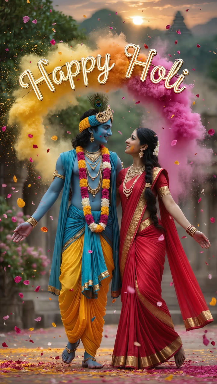 Happy Holi Wish Image in English