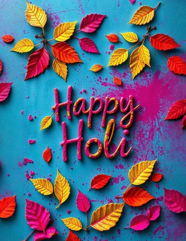 Happy Holi Wish Image in Hindi