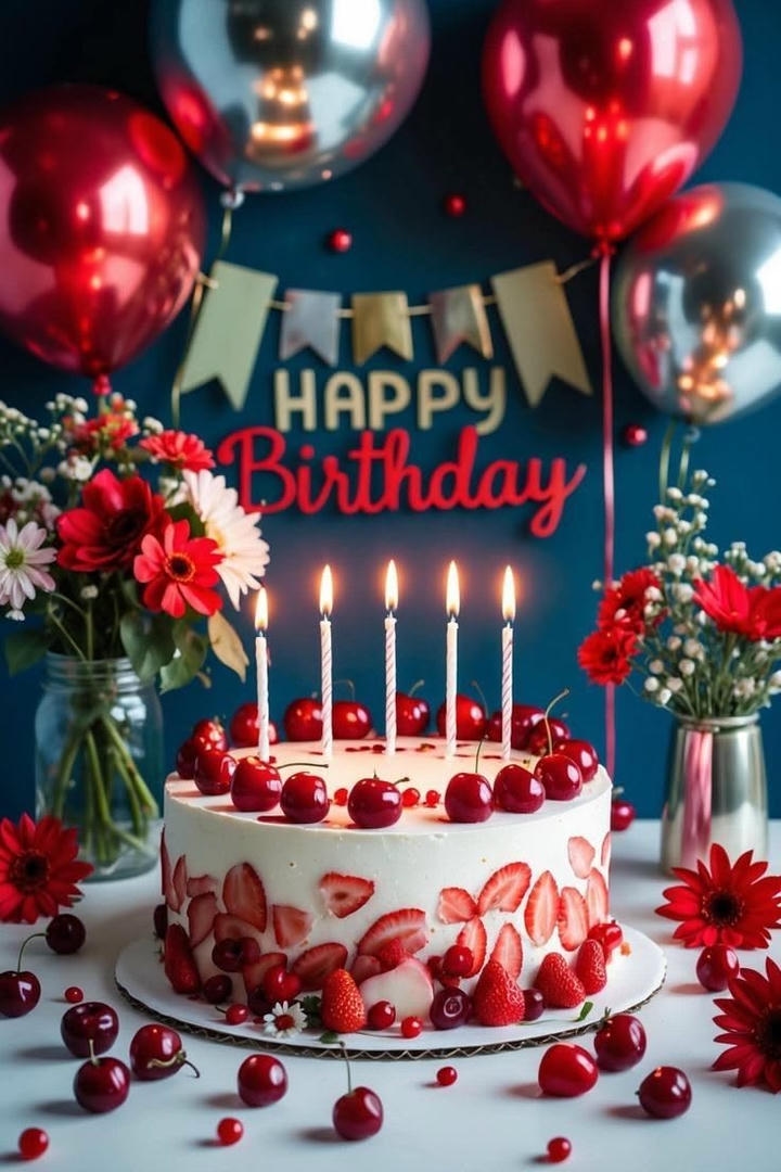 Image Birthday Wish With Cake