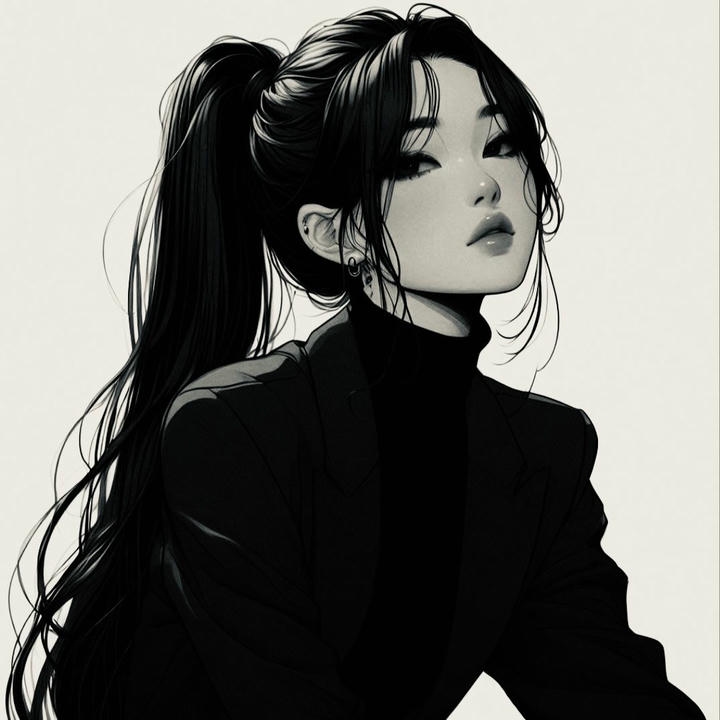 Instagram DP for Girls Black Anime
