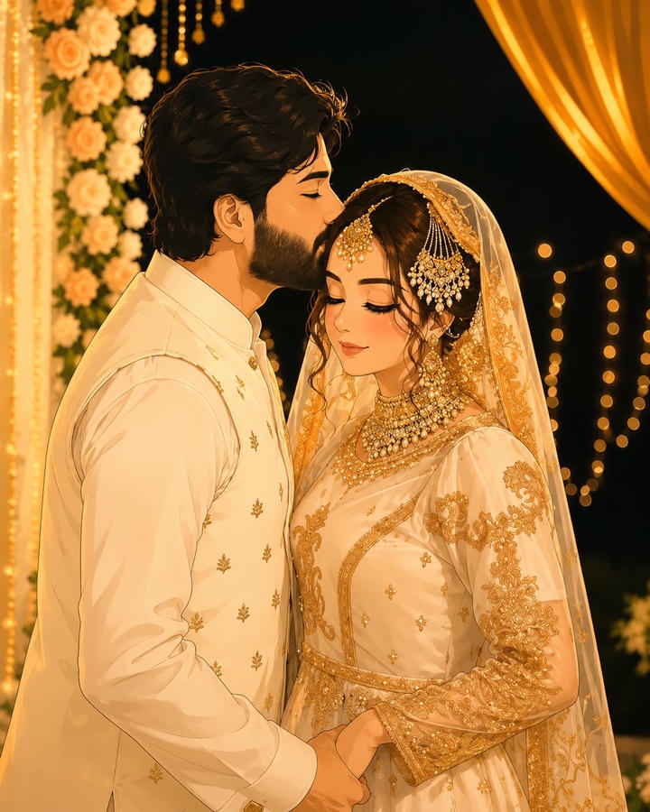 Islamic Couple Profile Picture Cartoon