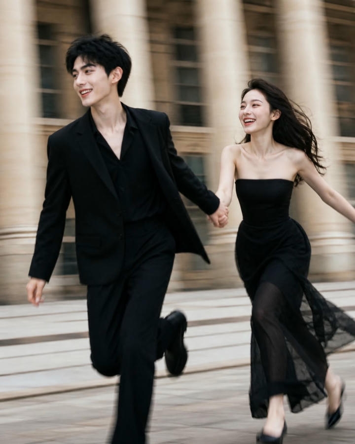 Love Couple DP Black and White