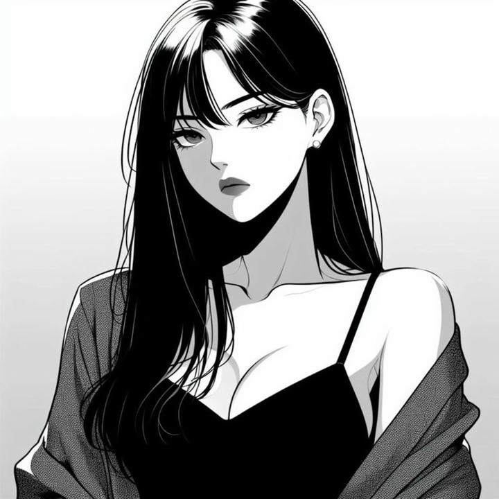 Mask Girl Black Anime DP