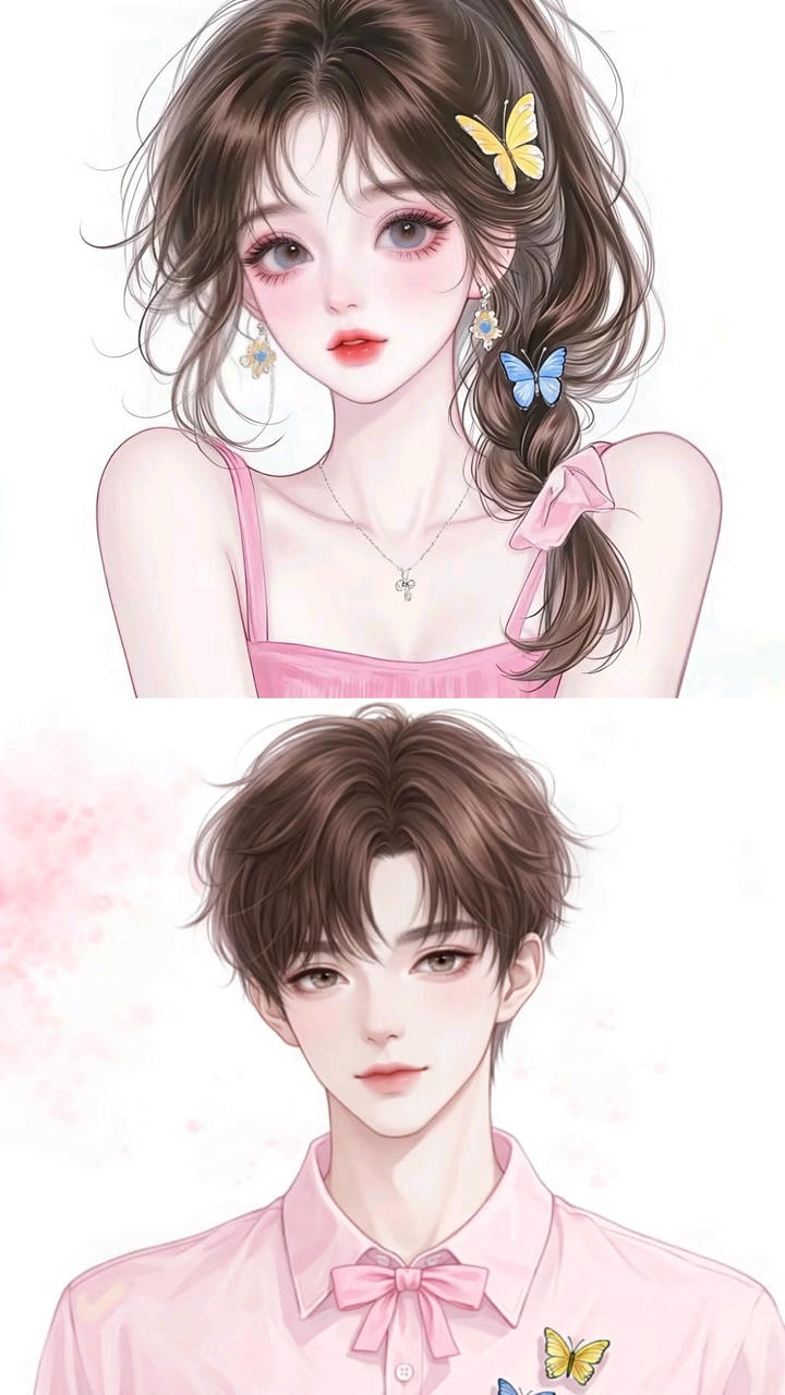 Matching Cute Couple DP Animation 4K