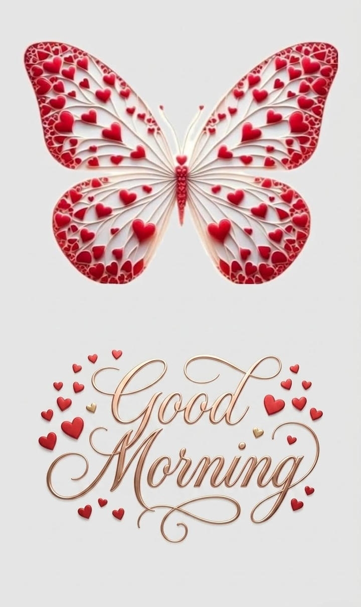Morning Wish Image with Rose
