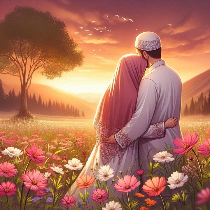 Nikah Couple Cartoon DP