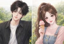 Romantic Couple Matching PFP Animation