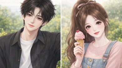 Romantic Couple Matching PFP Animation