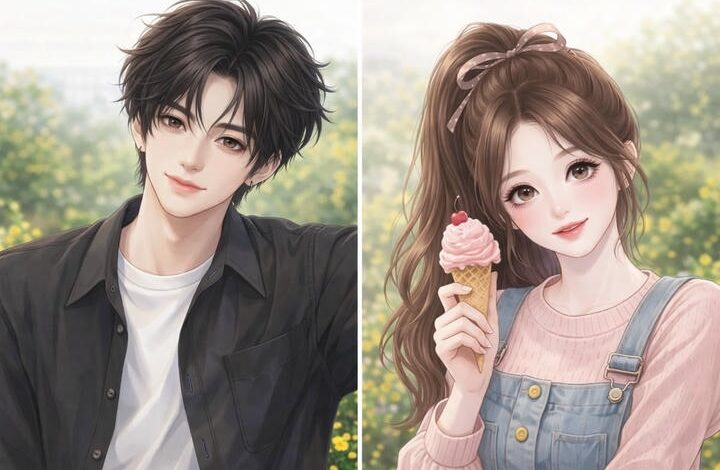 Romantic Couple Matching PFP Animation