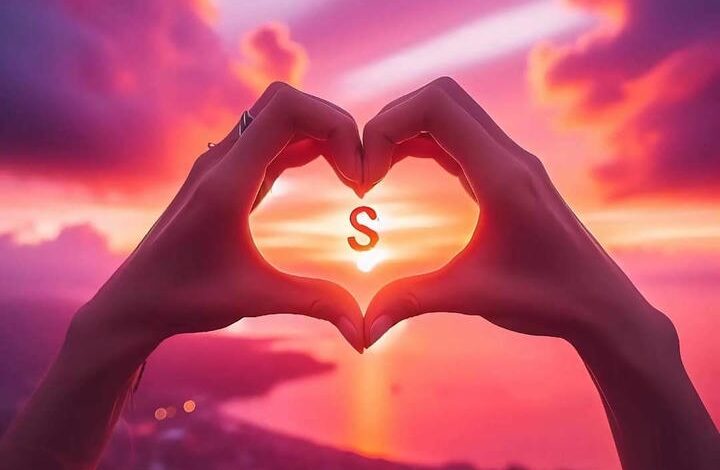 S Name DP Love Heart