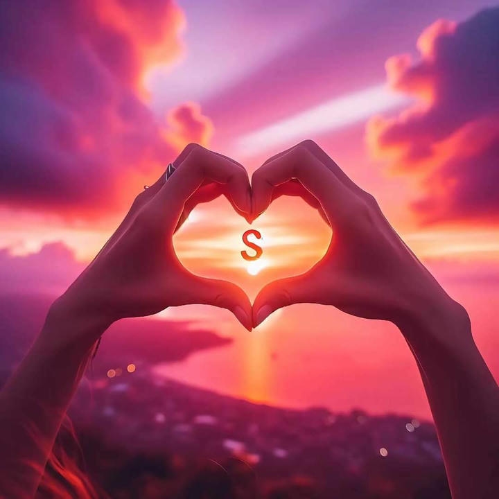 S Name DP Love Heart