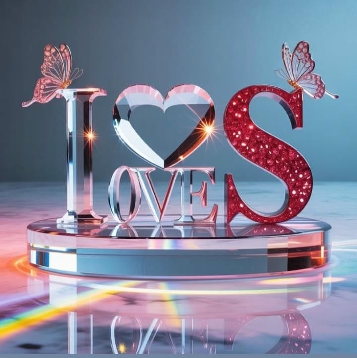 S Name DP Love Neon