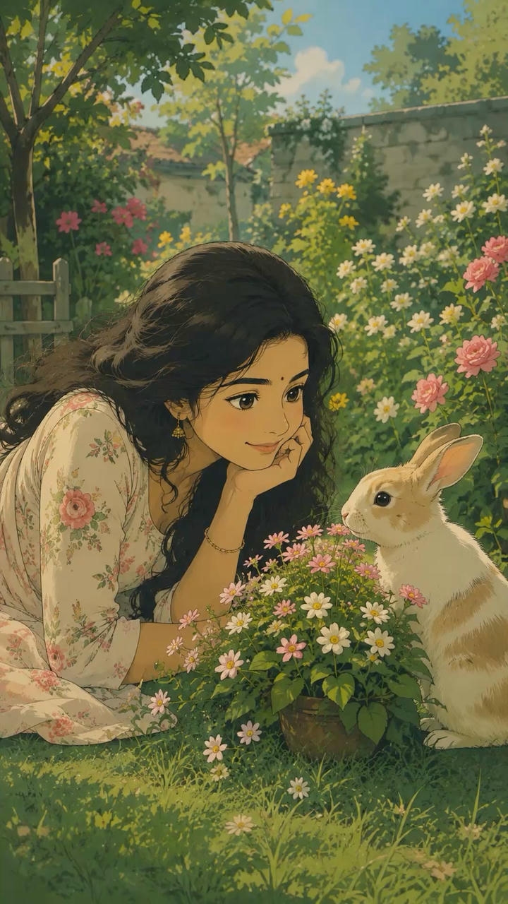 Self-Love Girl Cartoon DP