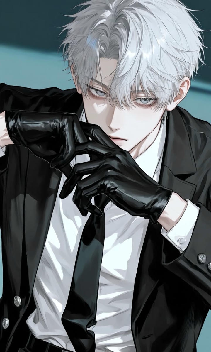 Stylish Cartoon Boy DP Black Background