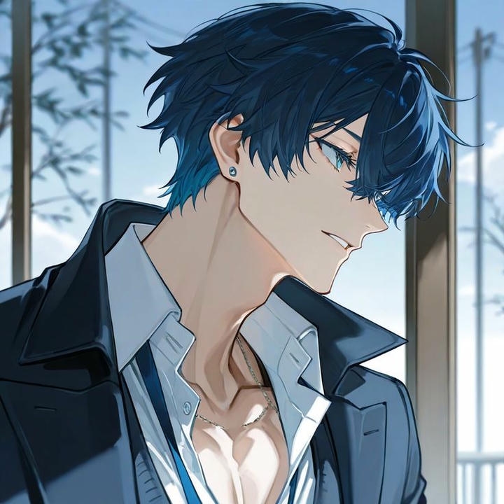 Stylish Cartoon Boy DP Sad